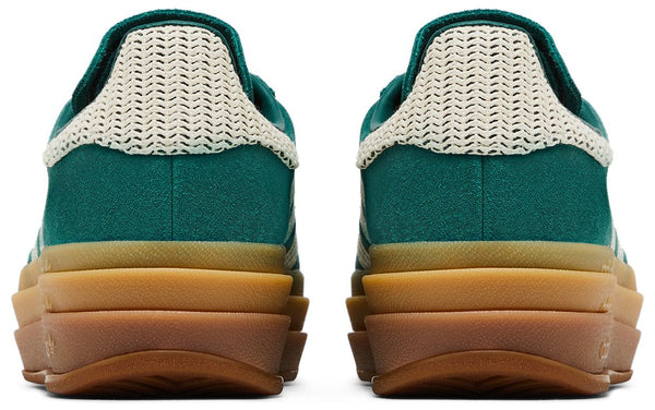 [JS3358] WOMENS ADIDAS GAZELLE BOLD 'COLLEGIATE GREEN WHITE GOLD'