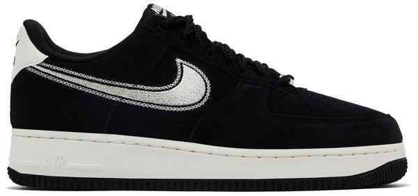 [HJ4465-001] MENS NIKE AIR FORCE 1 '07 LV8 'BLACK SAIL EMBROIDERED SWOOSH'