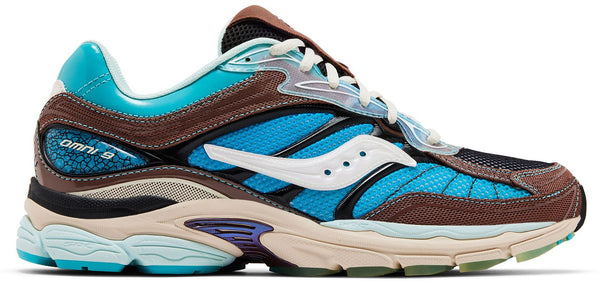 [S70923-1] MENS SAUCONY PROGRID OMNI 9 'FOOTPATROL BLUE BROWN'