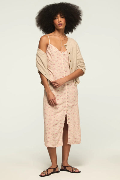 [158103-690] WOMENS LUCKY BRAND FESTIVAL PRINTED SIMONE SLIP DRESS