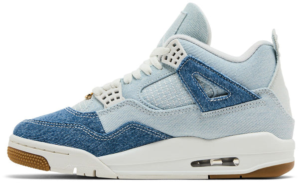 [IB6716-100] WOMENS AIR JORDAN RETRO 4 TEX 'DENIM WORN BLUE'
