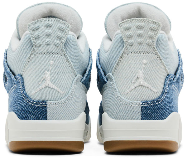 [IB6716-100] WOMENS AIR JORDAN RETRO 4 TEX 'DENIM WORN BLUE'
