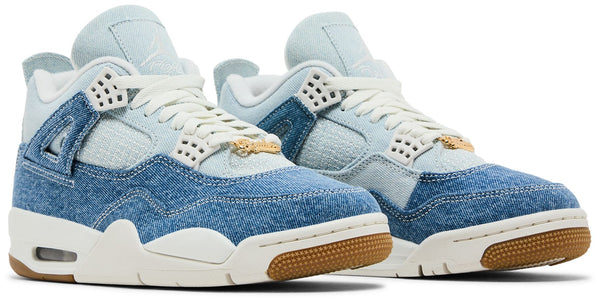 [IB6716-100] WOMENS AIR JORDAN RETRO 4 TEX 'DENIM WORN BLUE'