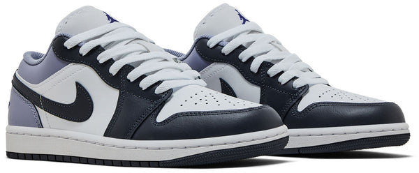[553558-145] MENS AIR JORDAN RETRO 1 LOW 'WHITE INDIGO HAZE'