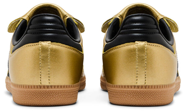 [JH5708] Womens Adidas Samba LT Long Tongue 'Gold Metallic Black Gum'