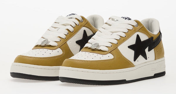 [001FWL801303-MBRW] MENS A BATHING APE BAPE STA #3 M2 'BROWN BLACK OSTRICH'