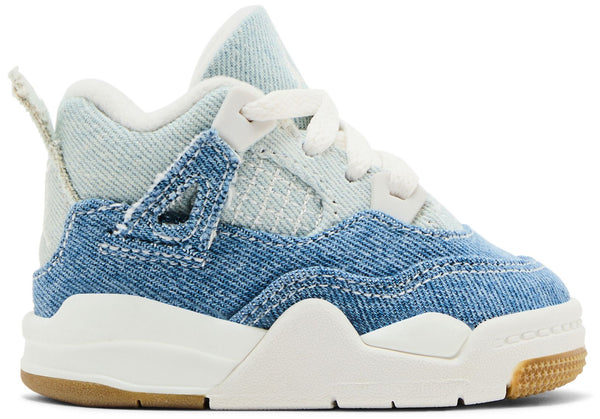 [IB6714-100] TODDLERS AIR JORDAN RETRO 4 TEX 'DENIM WORN BLUE' (TD)