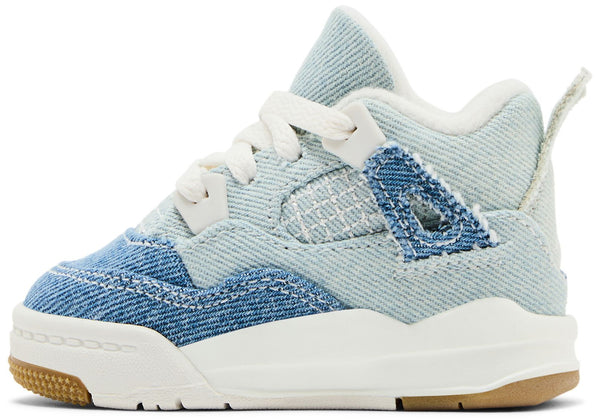 [IB6714-100] TODDLERS AIR JORDAN RETRO 4 TEX 'DENIM WORN BLUE' (TD)