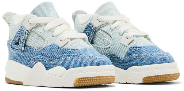 [IB6714-100] TODDLERS AIR JORDAN RETRO 4 TEX 'DENIM WORN BLUE' (TD)