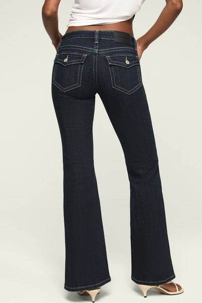[167254-410] WOMENS LUCKY BRAND LOW RISE FLARE - LATE AT NIGHT WASH
