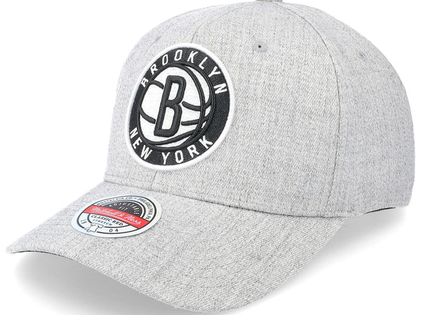 Mens MITCHELL & NESS NBA TEAM HEATHER 2.0 STRETCH SNAPBACK NETS