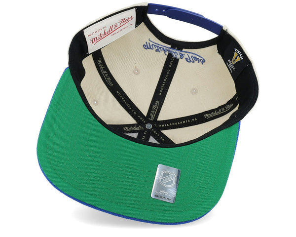 MENS MITCHELL & NESS NHL SPEED ZONE SNAPBACK VNTG BLUES - OFF WHITE