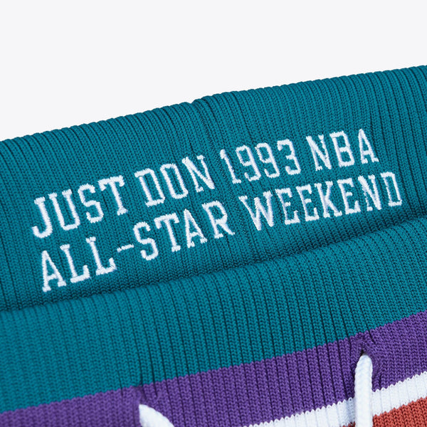 MENS MITCHELL & NESS JUST DON UTAH JAZZ WARM UP PANTS ALL-STAR 1993