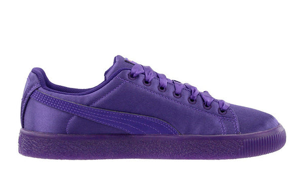 [367496-01] GRADE SCHOOL PUMA GS CLYDE SATIN 'VIOLET INDIGO'