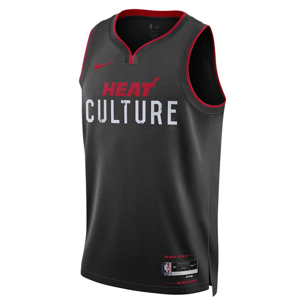 [DX8538-010] MENS NIKE NBA MIAMI HEAT CITY EDITION SWINGMAN JERSEY 23