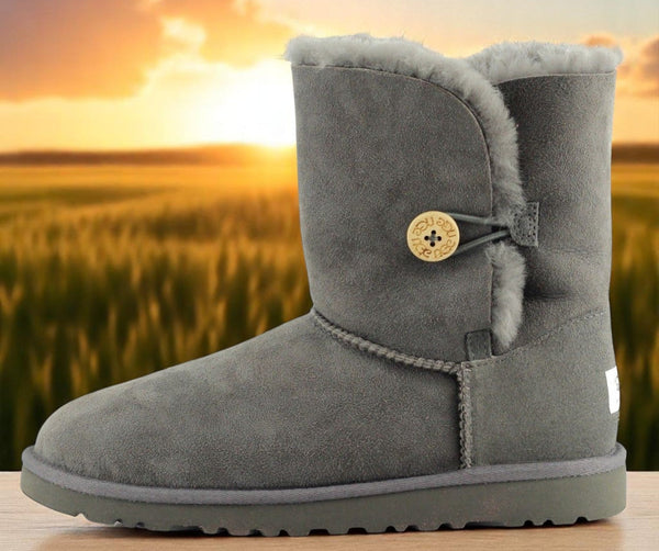 [5803-GREY] WOMENS UGG BAILEY BUTTON