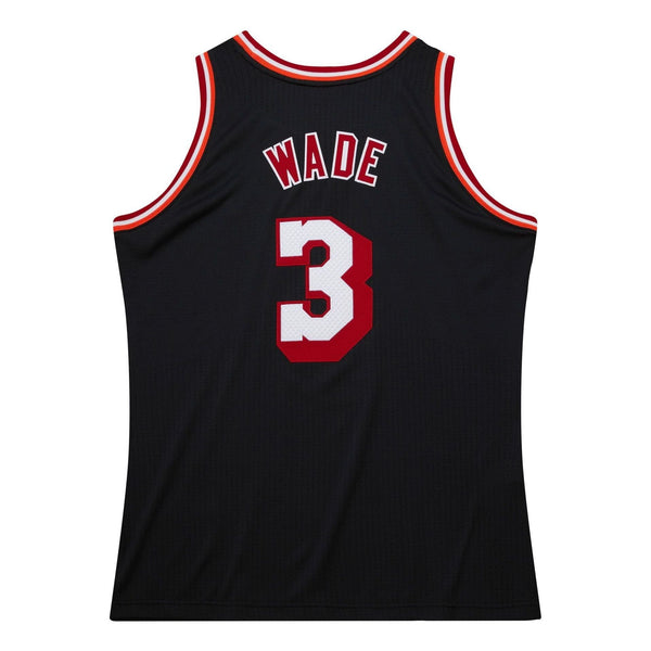 MENS MITCHELL & NESS DARK HWC JERSEY HEAT 2013 DWYANE WADE