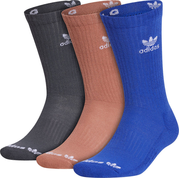 [GB3945C] MENS ADIDAS COLOR WASH CREW SOCKS - 3 PACK