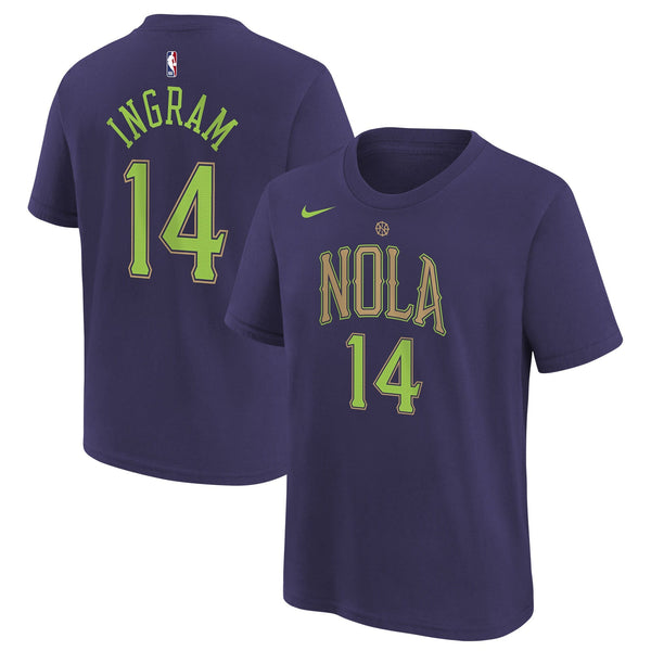 [9Z2B7NBEF-PELBI] YOUTH NIKE NBA PELICANS '14 INGRAM' 24/25 CITY EDITION N&N T-SHIRT