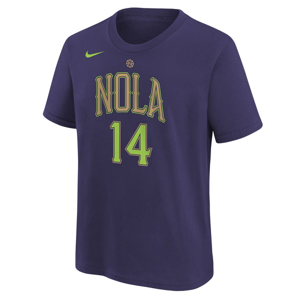 [9Z2B7NBEF-PELBI] YOUTH NIKE NBA PELICANS '14 INGRAM' 24/25 CITY EDITION N&N T-SHIRT