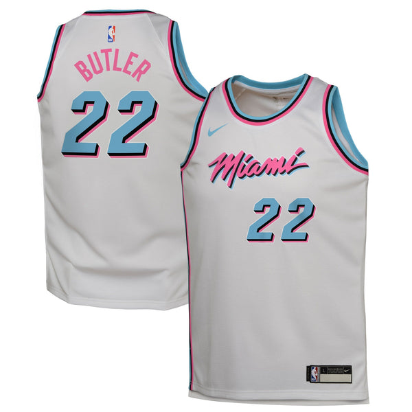 [9Z2B7BY1P17-HEAJB] YOUTH NIKE NBA '22 BUTLER' HEAT 24/25 SWINGMAN PLAYER JERSEY - CITY EDITION