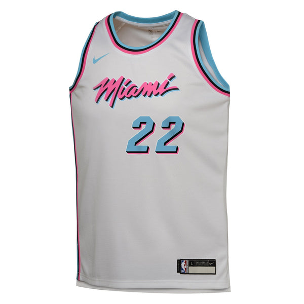 [9Z2B7BY1P17-HEAJB] YOUTH NIKE NBA '22 BUTLER' HEAT 24/25 SWINGMAN PLAYER JERSEY - CITY EDITION