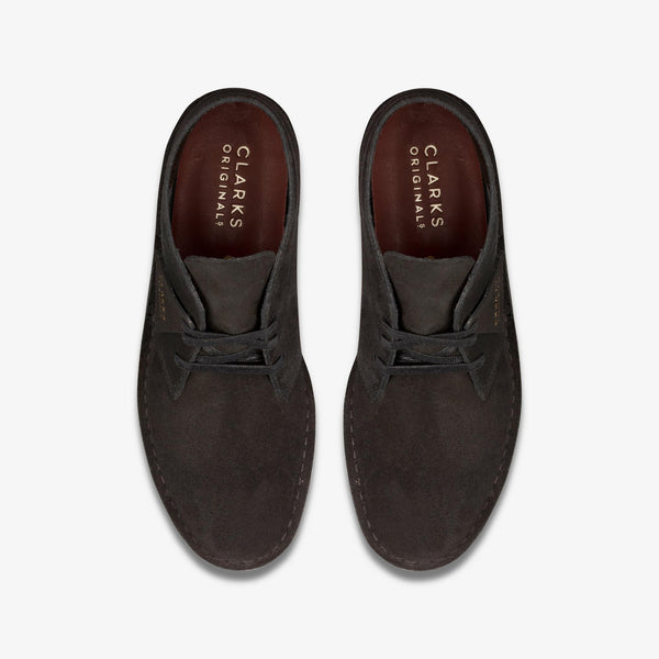 [26154809] Mens CLARKS DESERT COAL - BLACK SUEDE