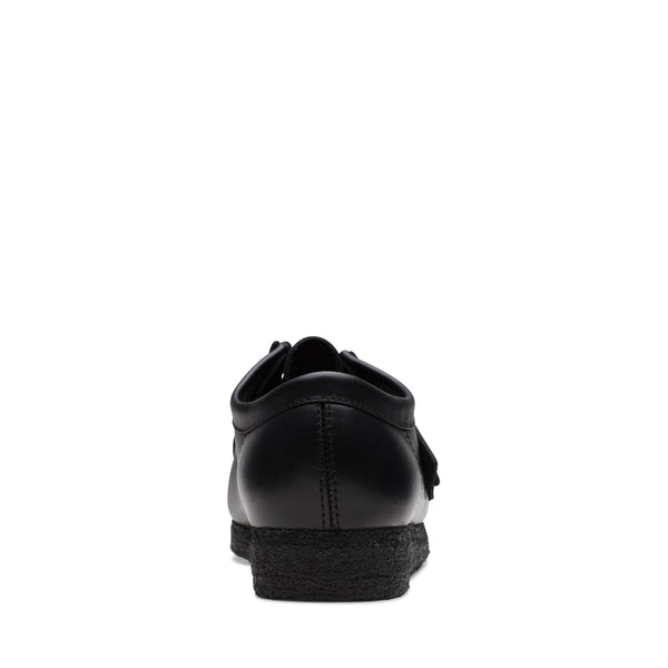 [26155514] MENS CLARKS WALLABEE LOW - BLACK LEATHER