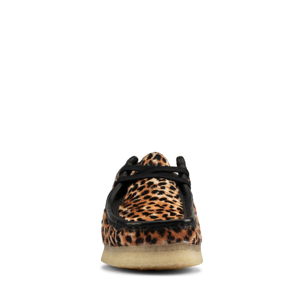 [26160033] WOMENS CLARKS WALLABEE LEOPARD PRINT