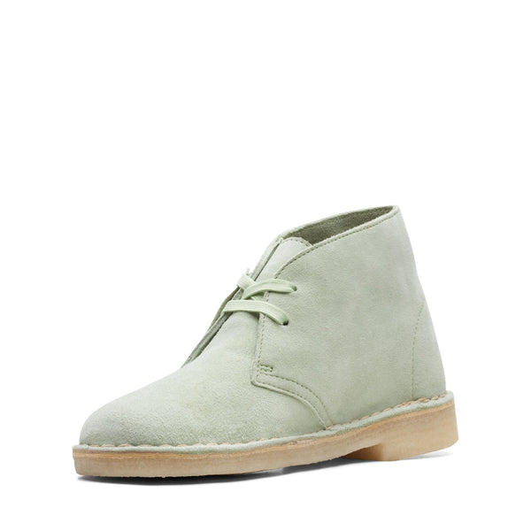 [26165559] WOMENS CLARKS DESERT BOOT PALE GREEN