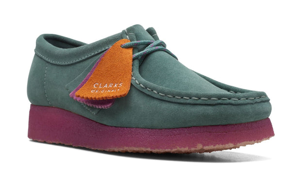 [26168644] Womens Clarks Originals Wallabee 'Teal Combination' (W)