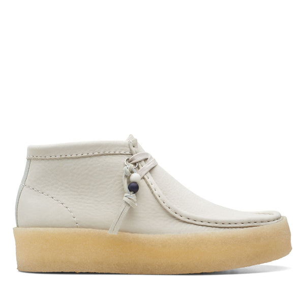 [26168988] WOMENS CLARKS WALLABEE CUP BT WHITE NUBUCK