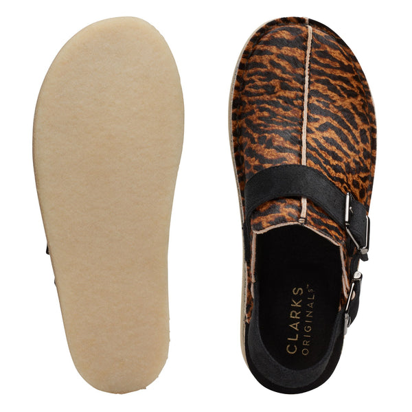 [26169977] WOMENS CLARKS TREK MULE TORTOISESHELL