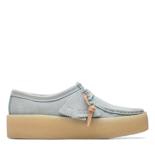 [26170042] WOMENS CLARKS WALLABEE CUP BLUE SUEDE