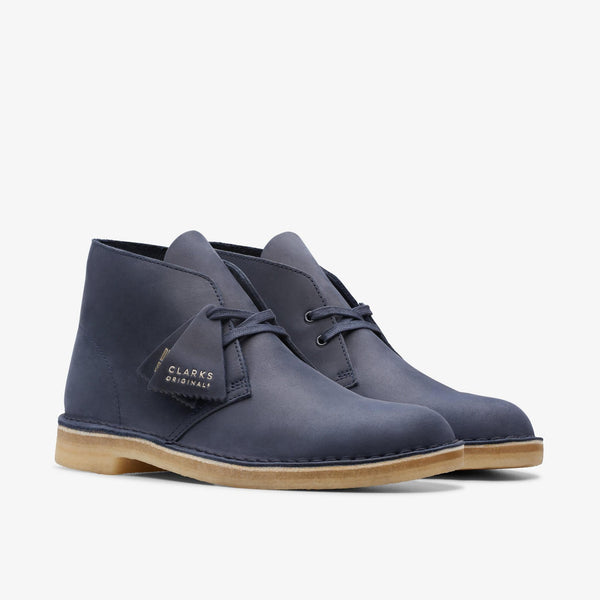 [26174058] Mens CLARKS DESERT BOOT - NAVY LEATHER