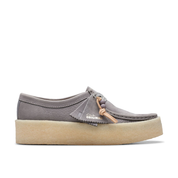 [26175660] WOMENS CLARKS WALLABEE CUP STEEL GREY NBK
