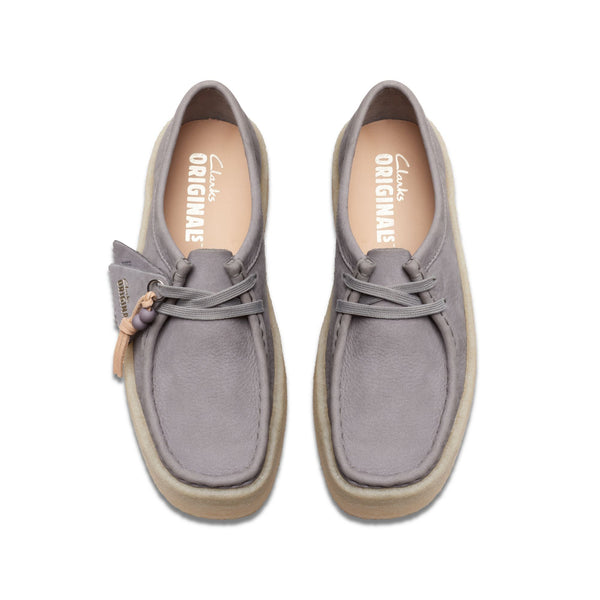 [26175660] WOMENS CLARKS WALLABEE CUP STEEL GREY NBK