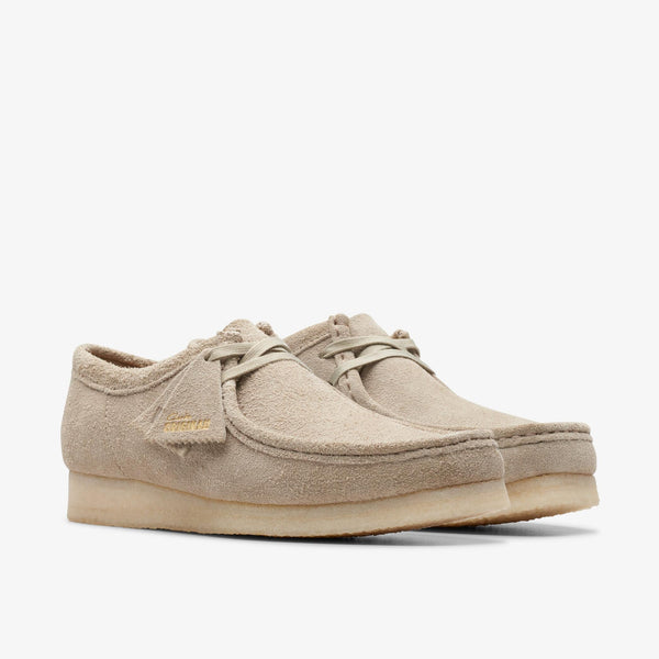 [26175711] Mens CLARKS WALLABEE - PALE GREY