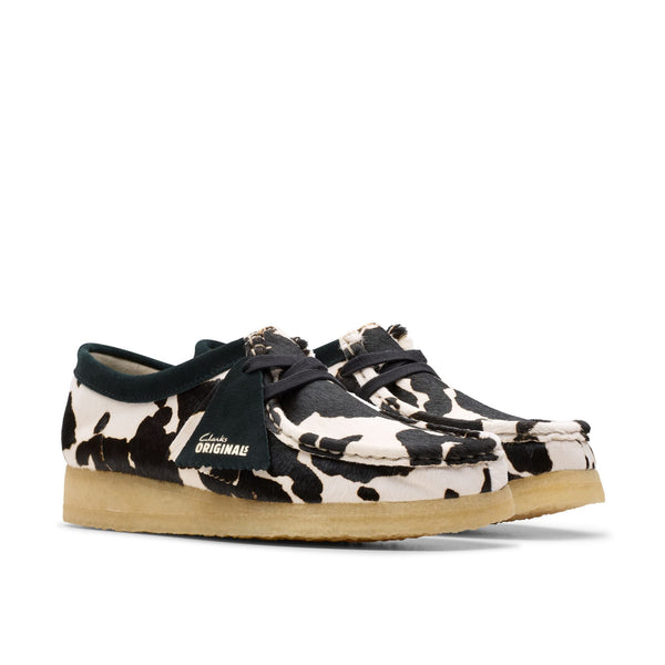 [26175835] WOMENS CLARKS WALLABEE COW PRINT HAIRON