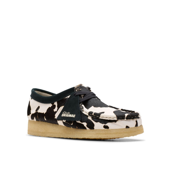 [26175835] WOMENS CLARKS WALLABEE COW PRINT HAIRON