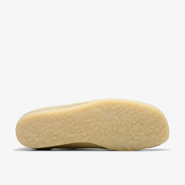 [26175849] Mens CLARKS WALLABEE - OFF WHITE MESH