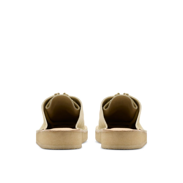 [26176555] WOMENS CLARKS DESERT NOMAD MULE MAPLE SUEDE