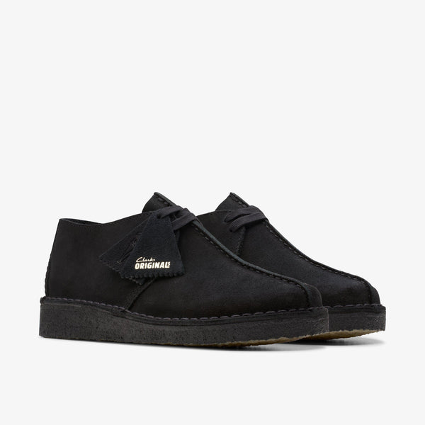 [26178476] MENS CLARKS DESERT TREK 'BLACK SUEDE'