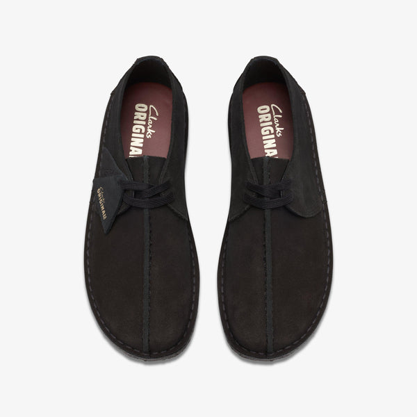 [26178476] MENS CLARKS DESERT TREK 'BLACK SUEDE'