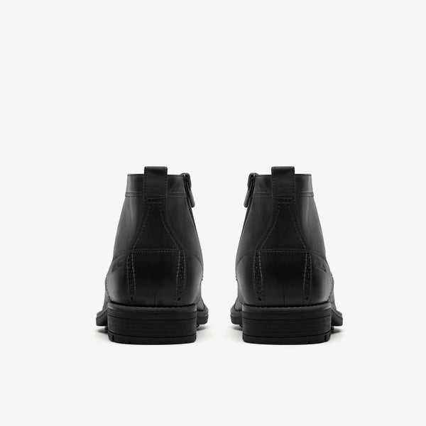 [26184820] MENS CLARKS EMMET ZIP 'BLACK DISTRESSED'