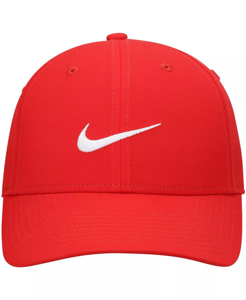 [DH1640-657] MENS NIKE GOLF RED LEGACY91 TECH LOGO PERFORMANCE ADJUSTABLE HAT