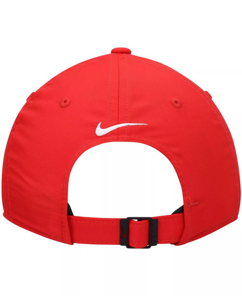[DH1640-657] MENS NIKE GOLF RED LEGACY91 TECH LOGO PERFORMANCE ADJUSTABLE HAT