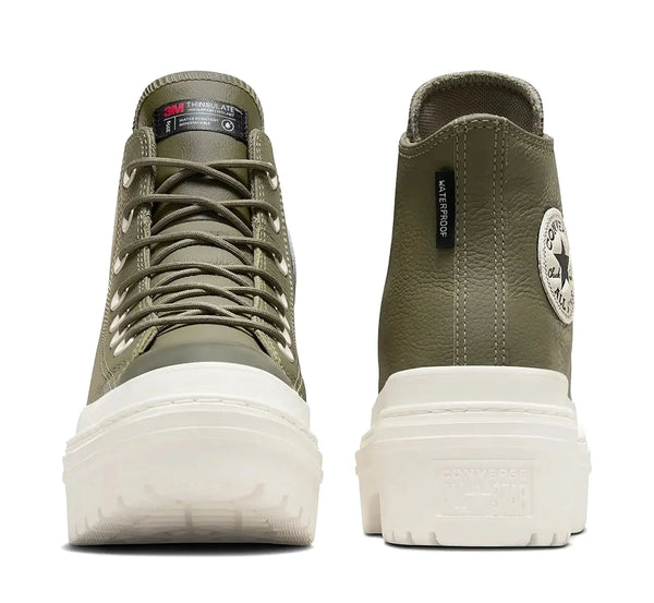 [A11163C] Womens Converse CHUCK TAYLOR ALL STAR LUGGED HEEL PLATFORM LEATHER HI 'UTILITY'