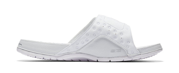 [684915-100] MENS AIR JORDAN HYDRO 13 RETRO SLIDE 'WHITE METALLIC SILVER'