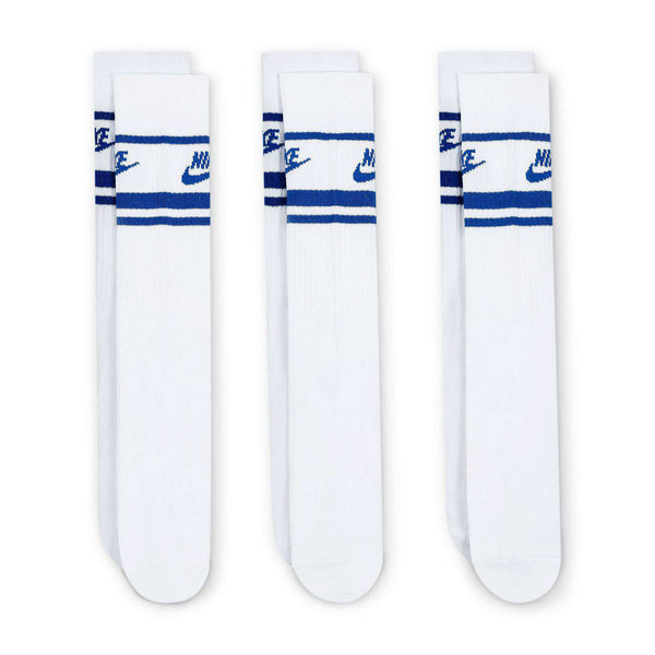 [DX5089-105] MENS NIKE 3-PACK EVERYDAY ESSENTIAL STRIPED CREW SOCKS